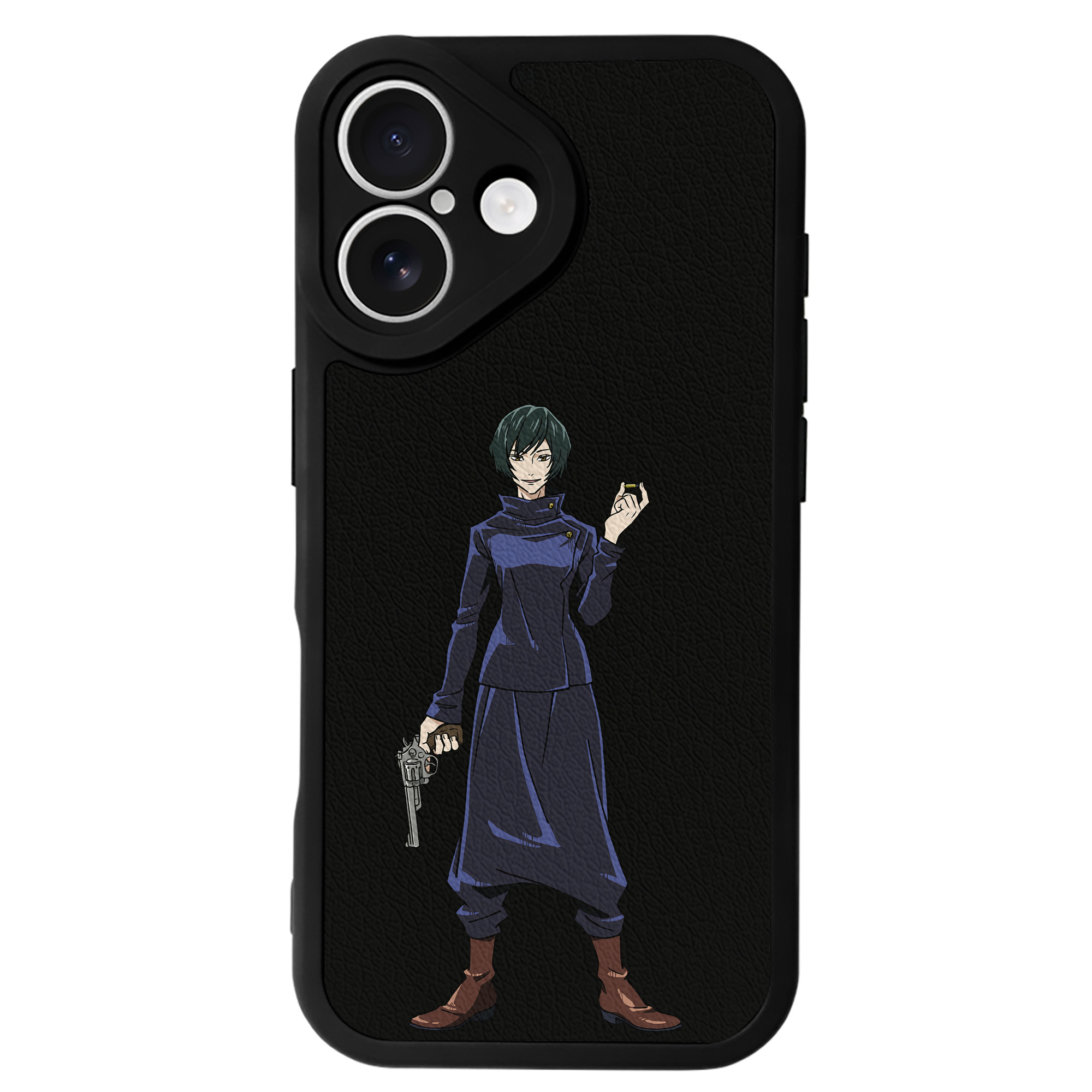 （画像用） 呪術廻戦 Jujutsu Kaisen 【iPhone 16シリーズ対応】シリコンスマホケース（レザー調） 材質：シリコン